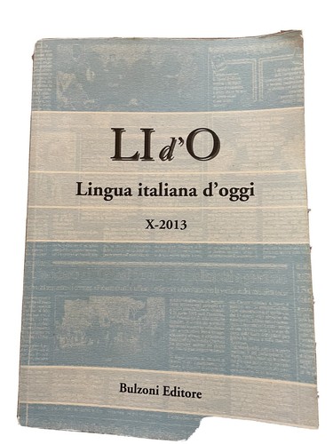 Lingua italiana oggi - lingua, d’oggi