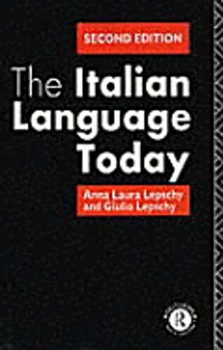 The italian language today - italian,