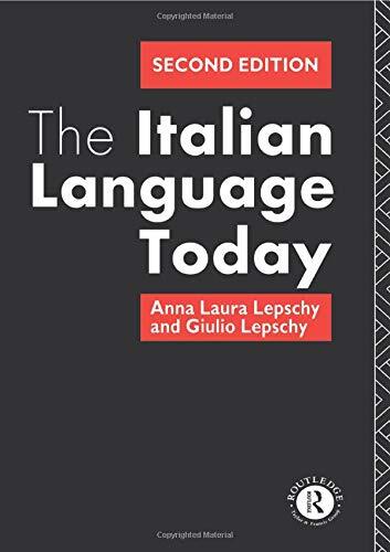 The italian language today - language,