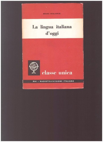 Lingua italiana oggi - la, d'oggi